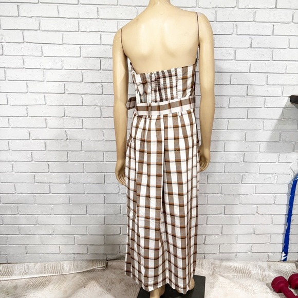 Anthropologie Maeve Women’s Belted Square-Neck Plaid Dress - Picture 6 of 11